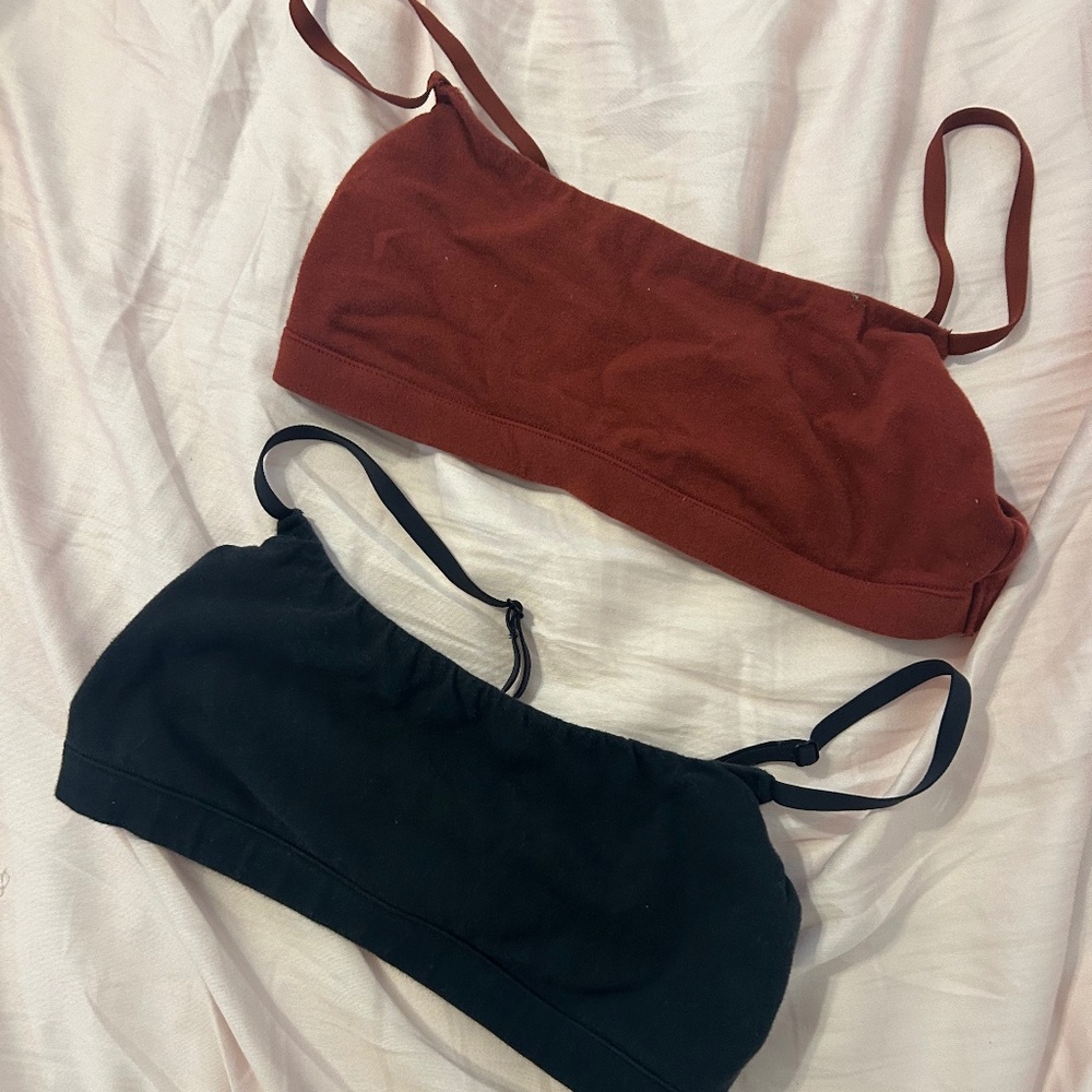 Skims cotton jersey scoop bralette BUNDLE